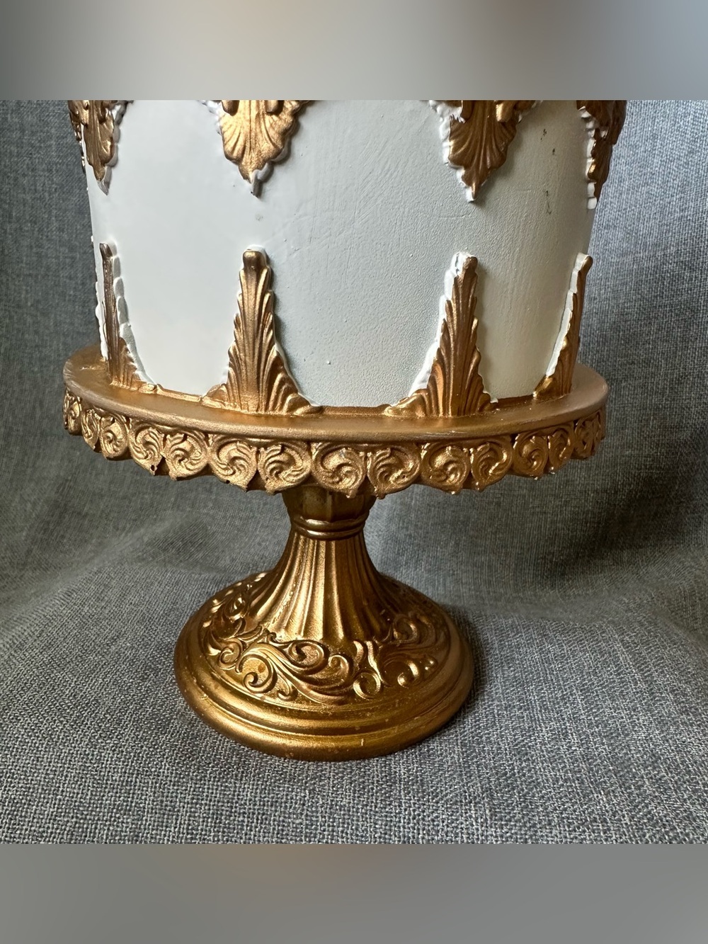 12” Fall Harvest Fruit Faux Gold Tabletop Cake - Picture 8 of 11